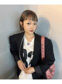 ボブ / オン眉ボブ / ベージュカラー【札幌/大通】
