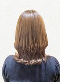 オンブレグレージュオリーブベージュくびれミディ大人美人