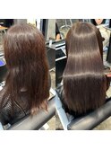 美髪矯正 Before After