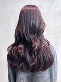 ベビーピンクグレージュカラー美髪レイヤーロング_ba500822