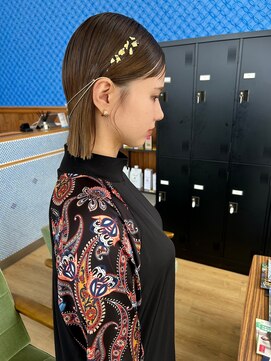 ブーム(BOOM) 切りっぱなしボブ　ヘアセット