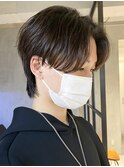 センターパートメンズパーマニュアンスパーマフェザーパーマ調布