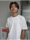 ラフにきめる長めセンターパート