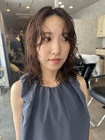 アトモスサニーテラス(Atmos sunny terrace)&nbsp;くびれレイヤー/レイヤーボブ×ニュアンスパーマ