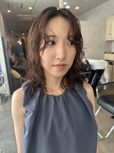 アトモスサニーテラス(Atmos sunny terrace) くびれレイヤー/レイヤーボブ×ニュアンスパーマ