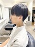 【メンズ刈上げスタイル/自然にキマる髪質改善ストレート】 縮毛矯正＋カット