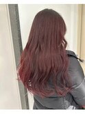【神山未来】大人かわいい艶感暗髪ピンクブラウン/ブリーチなし/