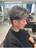 ホワイトメッシュ/ツイスト/ツイスパ/パーマ/メンズ/眉毛