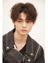 ルーシー 川越(LUCEY)&nbsp;センターパートフェザーパーマシャドウパーマメンズパーマ