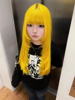 キオクエコ(KIOX eko) イエローカラー/レイヤーウルフカット