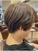 白髪ぼかしカラー白髪ぼかしハイライト大人ショート30、40、50代