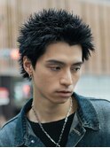 スパイキーショートアップバングショートアクティブショート