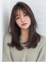 リンク(Link Hair&Spa)&nbsp;【ミディアムレイヤー】透明感カラー/ココアブラウン