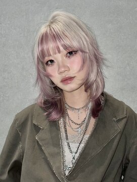 ラック 表参道(LUCK) ハッシュカット/ウルフレイヤー/デザインカラー/バズカット