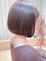 セイドット オモテサンドウ(Say. omotesando) Say.ショートボブミニボブ丸みショートオリーブグレー暗めカラー