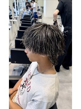 オーシャントーキョー 仙台(OCEAN TOKYO) ツイストスパイラルマッシュ刈り上げツーブロックメンズパーマ