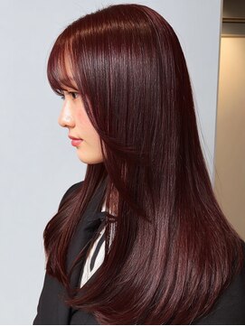 ダル 渋谷/表参道(DAL.) イメチェンレッドバイオレット韓国風美髪矯正ストレート