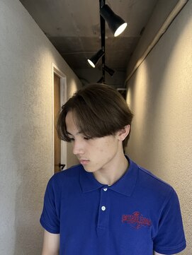 アジールヘア 所沢プロペ通り店(agir hair) メンズブリーチダブルカラー刈り上げセンターパート学割U24