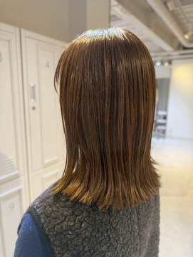 スペックホルダーミミ(Spec Holder mimi) ストレート外ハネミディオリーブグレー