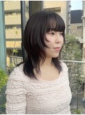 #ハッシュカット#レイヤーカット#顔まわりレイヤー#くびれヘア