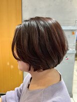 アース モード 新小岩店(EARTH/M) 大人まるみボブ×ブラウン