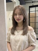 ヘアーリゾートレガロ 八尾店(Hair Resort regalo) アンブレラカラーミディアムヘアショートカットセミロング50代
