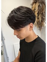 ネクストフォーヘアー(NEXT for hair)&nbsp;メンズ　ニュアンス　カルマパーマ　フェザー　センターパート