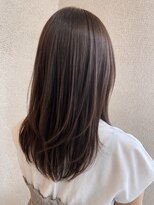 ラメール イオン能代店(La Melu)&nbsp;艶ブラウンのくびれレイヤーミディ