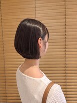 オーガニックエコ 川越(organic+eco)&nbsp;20代30代大人かわいいナチュラルショートボブ　黒髪スタイル