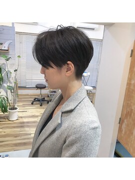 レンク(LENC) Coast.かりあげベリーショートヘア×黒髮