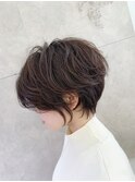 絶壁直毛さんオススメ！立体感くびれショート×ボタニカルデジパ