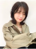 大人可愛い　くびれヘア　シースルー　ミディアム☆　[新宿]