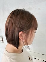 セットアップ 倉敷中庄店(SET-UP)&nbsp;切りっぱなし ショートボブ 優秀カラー マット×ベージュ