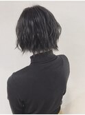 【Blue】#小顔ボブ#無造作パーマ