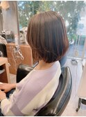 髪質改善シームレスストレート☆レイヤーボブ☆