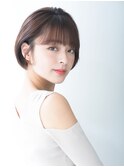 ★岡田有加★20代30代キレイな大人の耳かけショートボブ【首長】