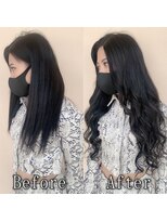 ARビューティー ギンザ(AR Beauty Ginza)&nbsp;ブルーブラック#シールエクステ#大人ダークカラー#黒髪#銀座