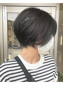 透け感大人綺麗ショート