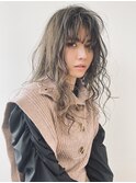 波ウェーブ濡れ感ロング