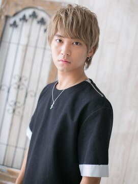 メンズヘア ビーセカンド 草加店(MENS HAIR B-2) モテ髪のハイトーンメッシュカラーミニウルフO