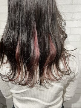 ビスイル 秋葉原店(Vis ill) インナーカラー/ブリーチ/レッドバイオレット/ピンク