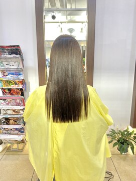 ヘアアーク(HAIR arc) ロング艶髪ストレート#縮毛矯正#奏の杜#京成津田沼#京成大久保