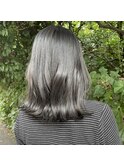 ダークグレージュ/ブリーチオンカラー/トーンダウン