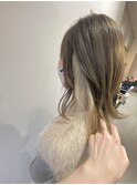《緑橋/女性サロン》インナー ホワイト×くすみベージュ