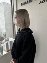 ヘアースタジオゼン アドバンス(hair studio Zen advance)&nbsp;切りっぱなしブロンドのバッサリイメチェンボブ