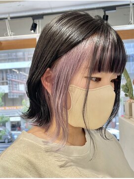 ジエクト カナウ(The Ect canow) フェイスフレーミング/ラベンダーカラー/ぷつっとボブ