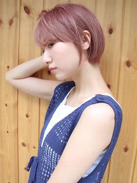 ブゾン(buZon) 【buZonブゾン】ショートボブ×ビンクベージュカラー