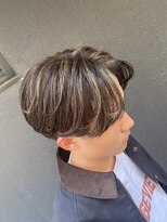 クオル 立川(QOL)&nbsp;ブラウン×ベージュ ハイライト 毛流れセンターパート