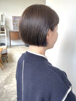 ヘアーアイストゥーレ(HAIR ICI TRE)&nbsp;ミニボブ オリーブカラー 担当渡辺聖