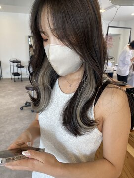 ナンバー 竪町(number+) 20代30代エギョモリくびれ韓流イヤリングカラーホワイトベージュ